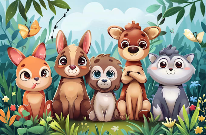 draw cute and detailed illustration