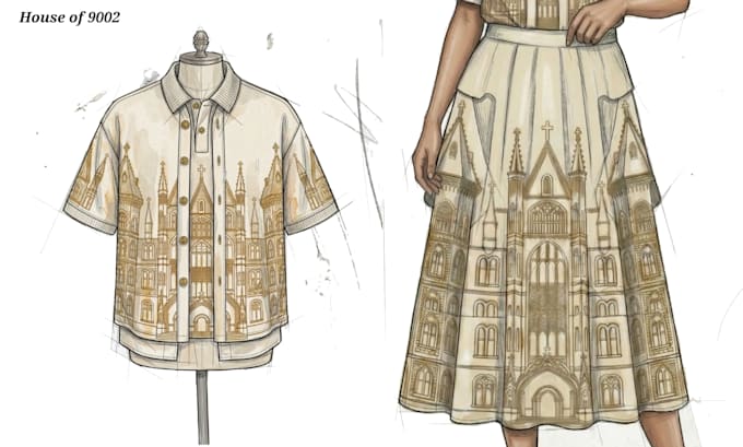 create custom fashion outfit illustrations from your ideas