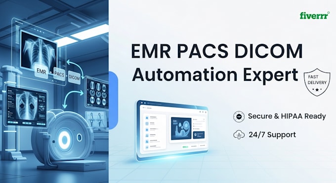 setup emr pacs dicom radiology workflow automation