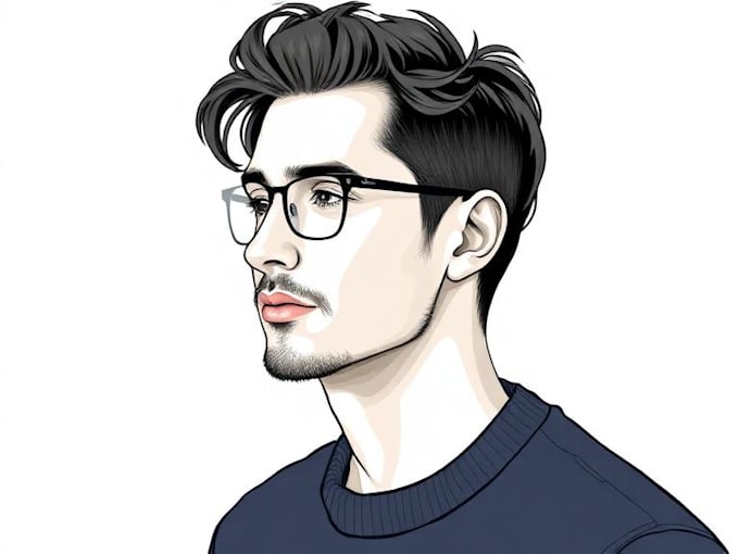 paint a any marvelous photo to vector art portrait