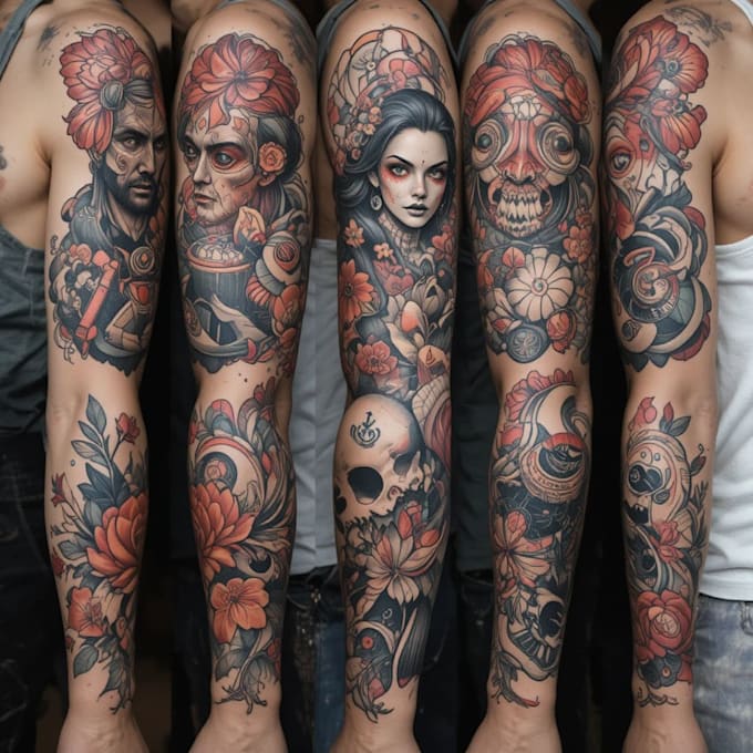 design a modern and minimalist tattoo design