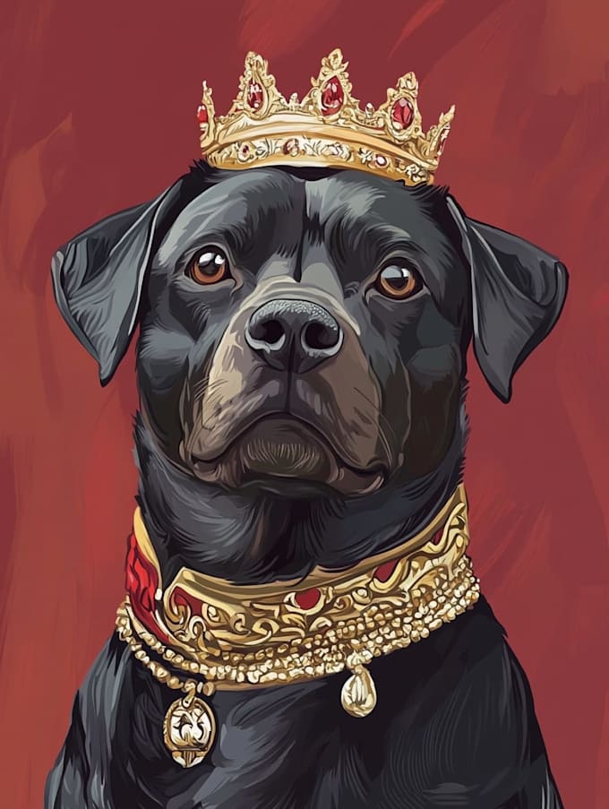 create masterpiece renaissance historical pet portrait