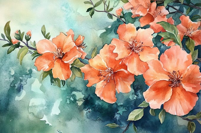 illustrate anything in watercolor style