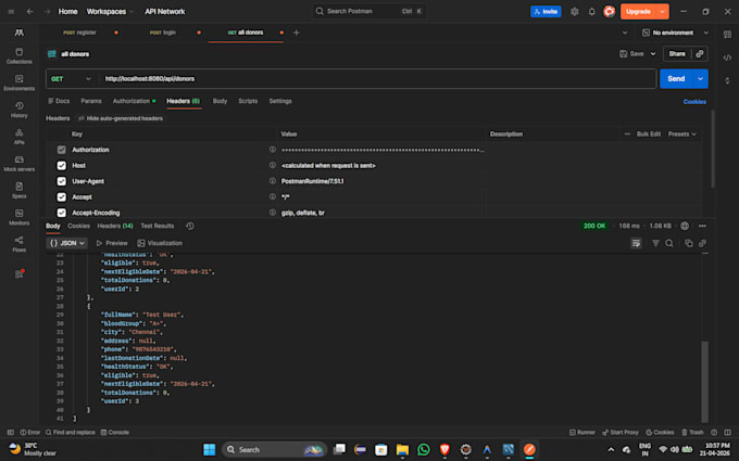 build a spring boot rest API with mysql database and jwt authentication