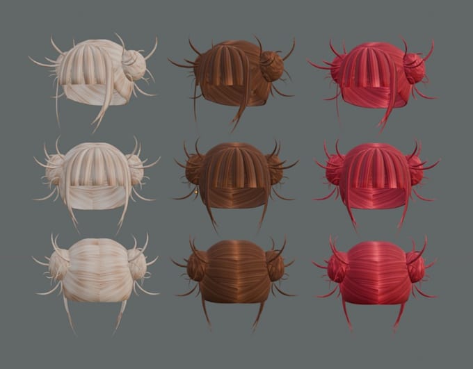create a highquality custom roblox ugc hair, optimized under 4,000 tri