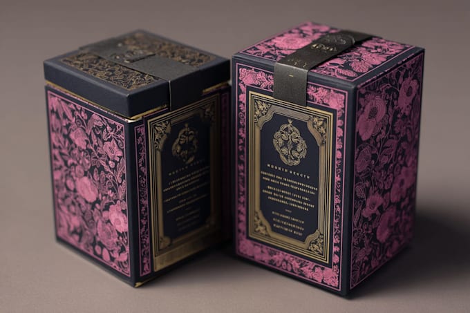 design supplement or hemp product packaging box and label
