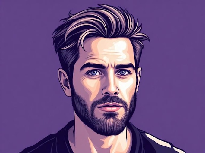illustrate a awesome vector portrait illustration