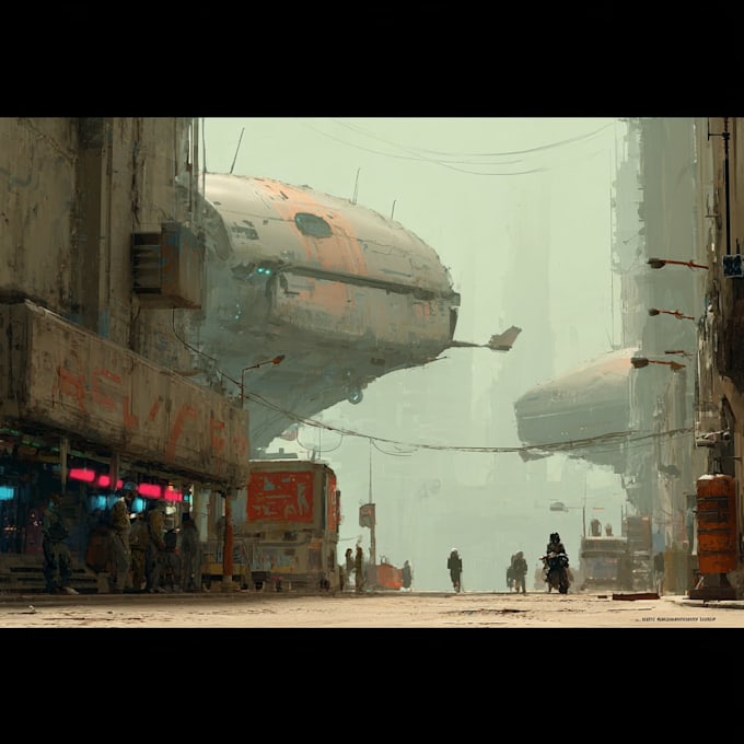 design sci fi mecha and robot concept art