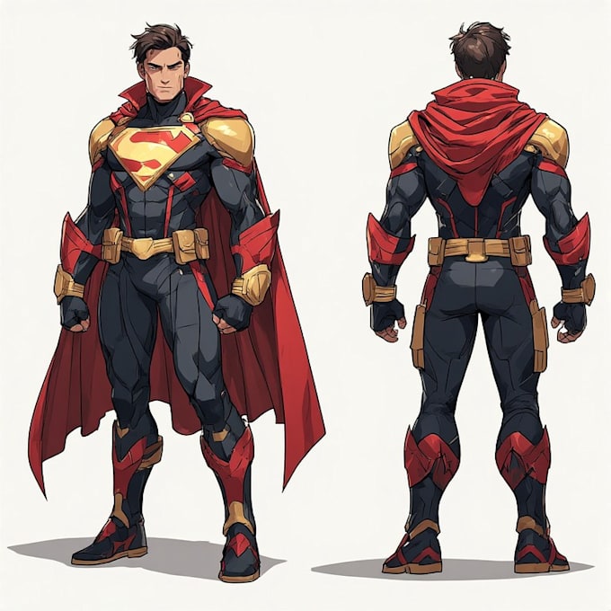 create scifi, fantasy, superhero character design