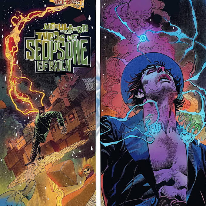 comic book illustration with comic book illustrator
