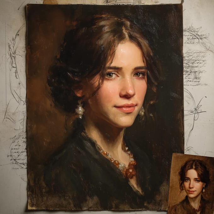 paint a real oil portrait