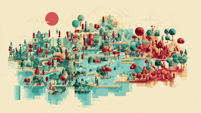 design a vector map illustration