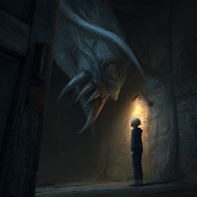create gothic horror fantasy scenes