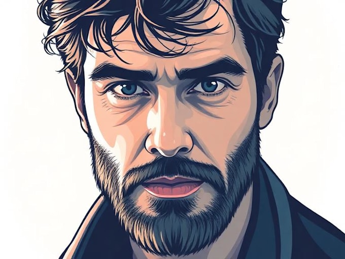 draw amazing vector cartoon portrait