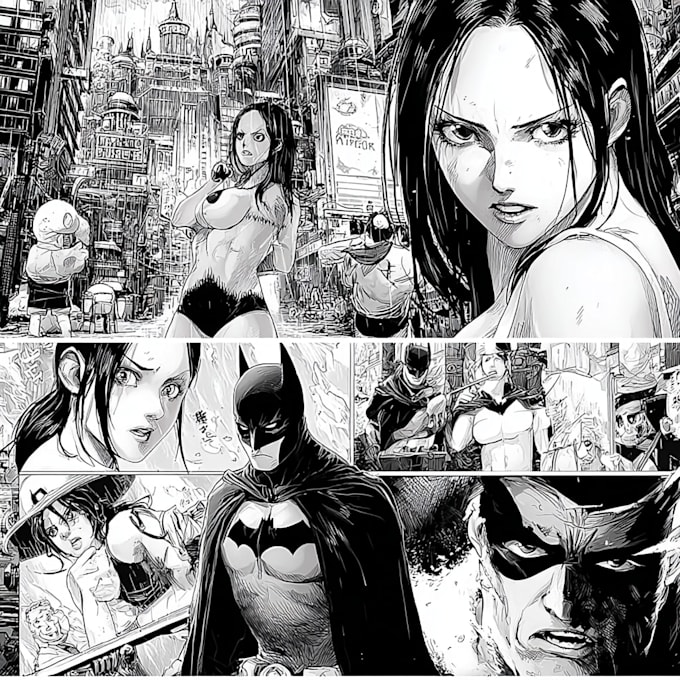 comic book illustration with comic book illustrator