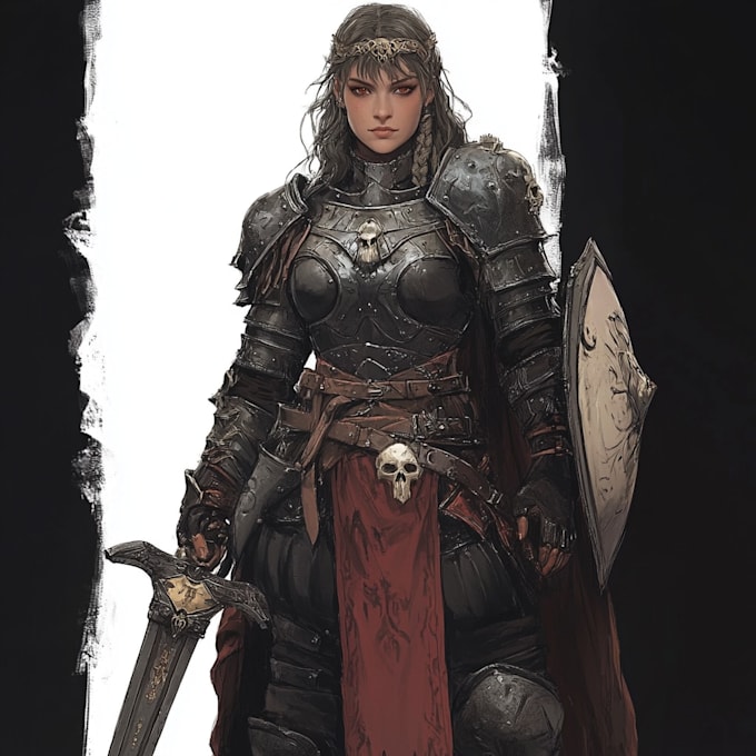 do anime character art for you