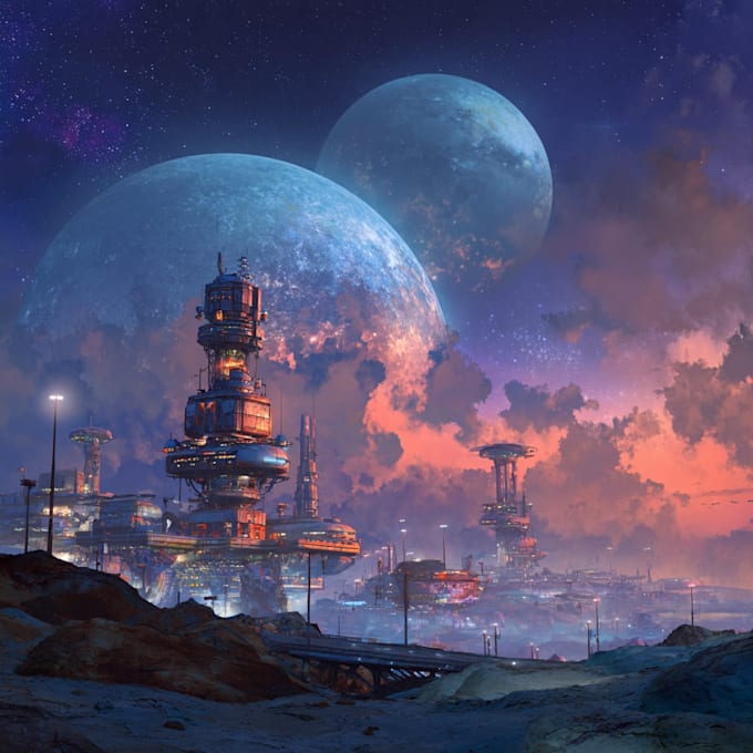 concept art for science fiction
