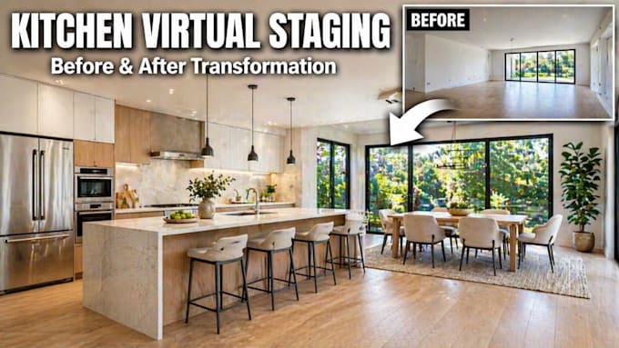 do real estate virtual staging and home digital staging services