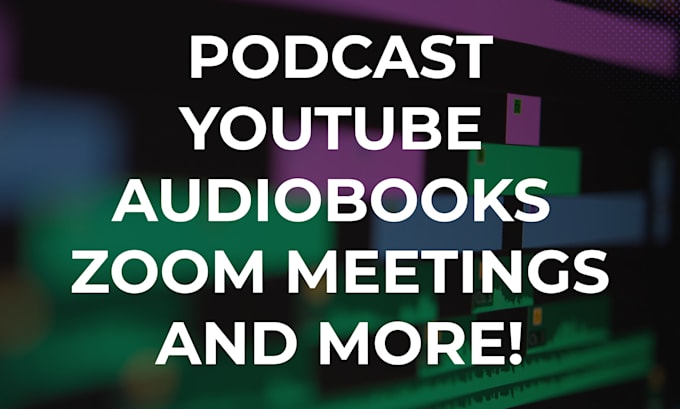 do professional audio editing