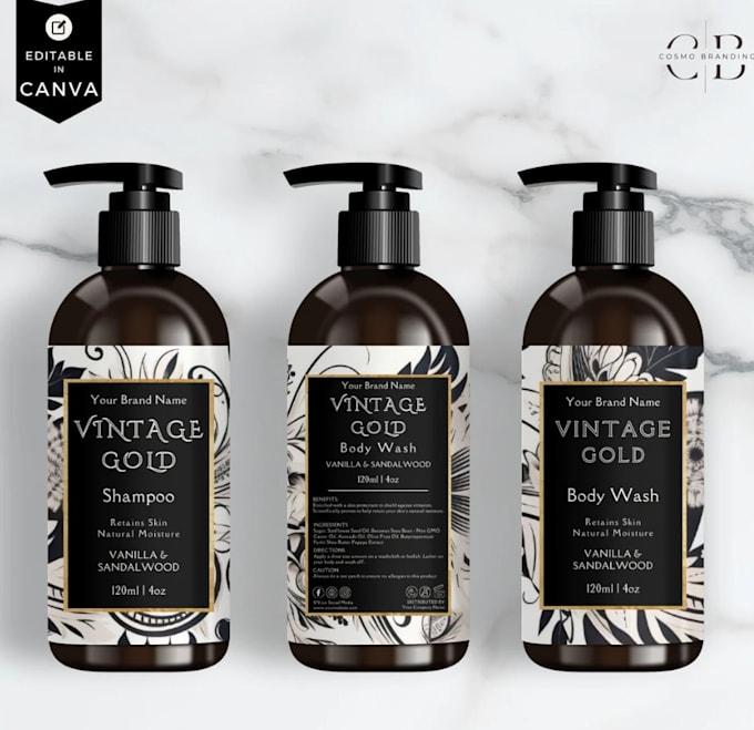 make label designs, supplement labels, and package designs