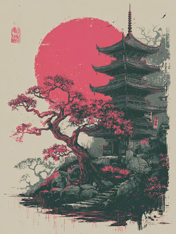 design japanese t shirt design
