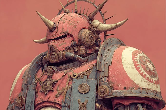 made a warhammer 40k character from your imagination