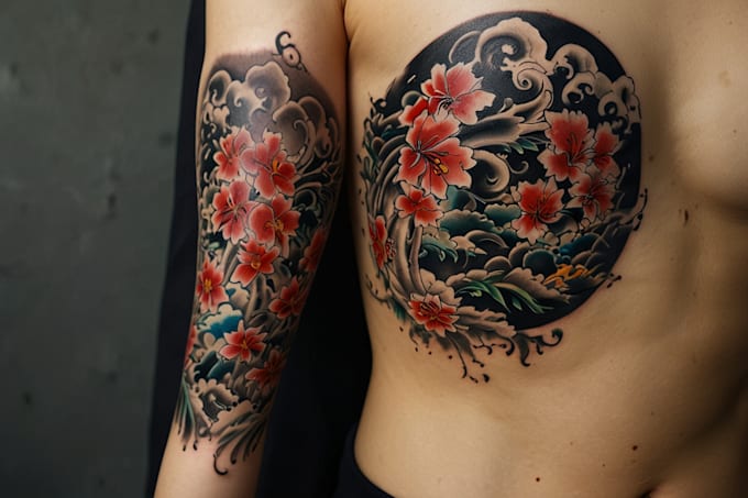 making a personalized japanese style tattoo design