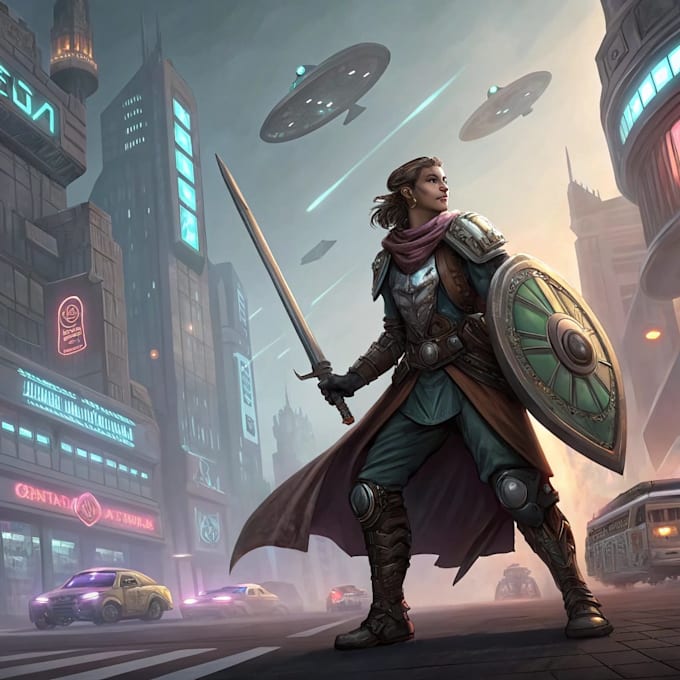 draw your dungeon and dragons or sci fi character