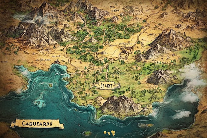 create custom illustrated maps for fantasy, games, and books