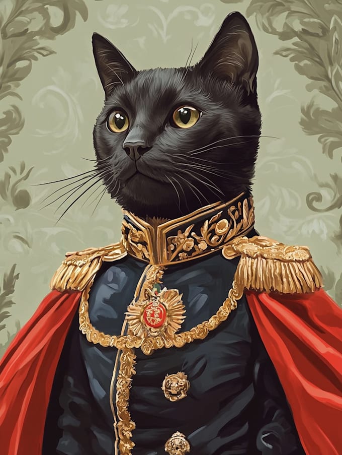 do custom pet portrait, dog portrait, cat portrait