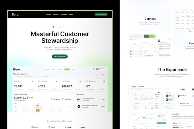 design saas website redesign ui ux in figma
