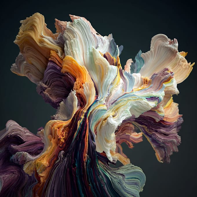 create unique digital abstract art