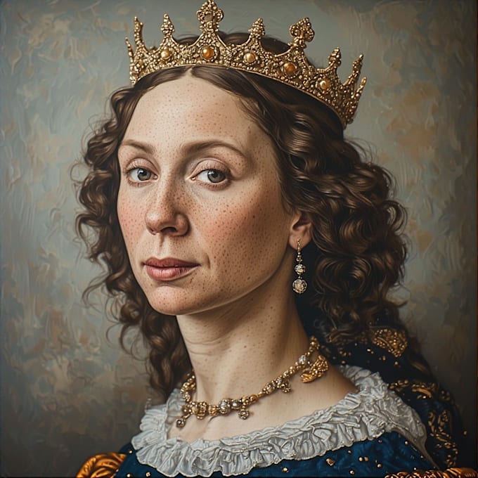 create a custom royal renaissance portrait painting