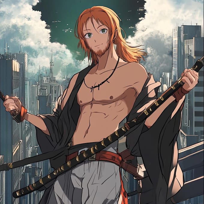 Make a character design and concept art in anime style by Qekgetdx | Fiverr