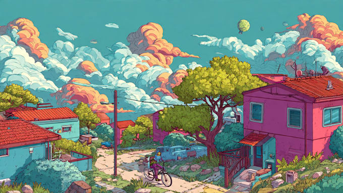 draw a cartoon illustration