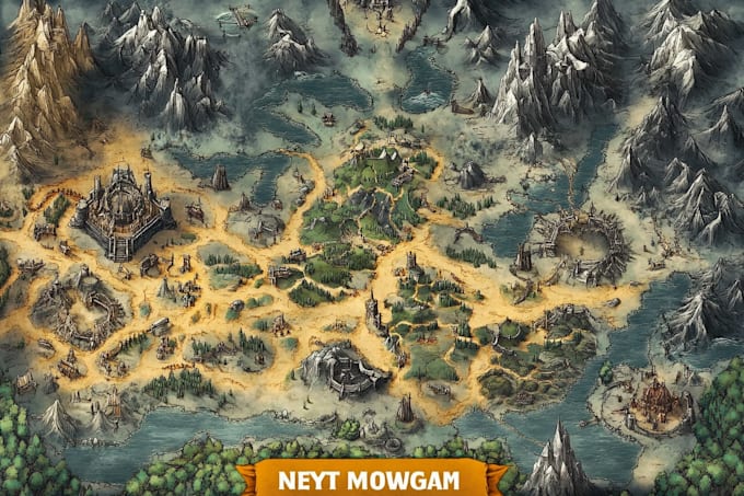 draw stylized cartoon maps for fun and creative projects
