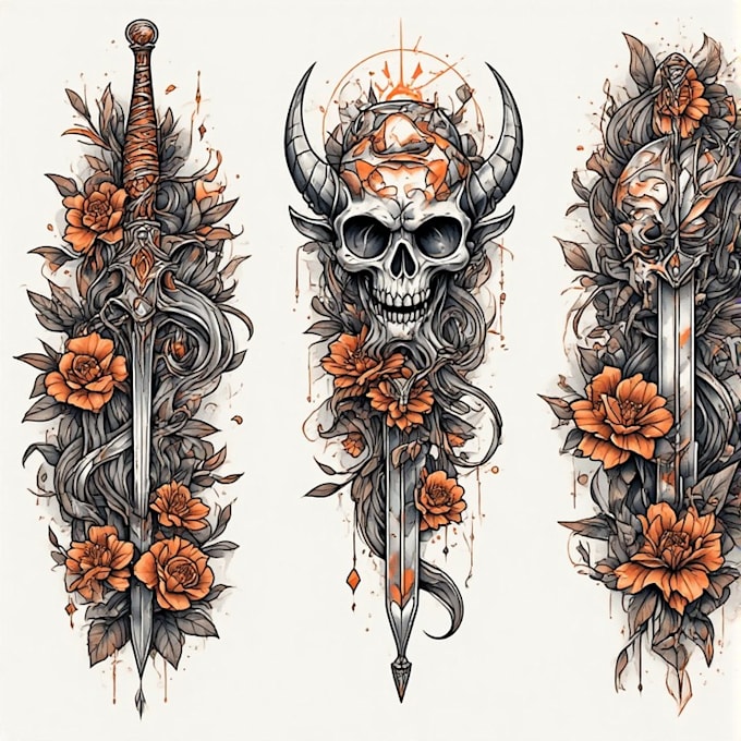 design professional tattoo and custom tattoo