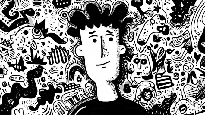 make simple doodle art profile pictures