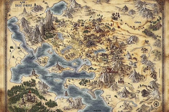 design custom illustrated maps for websites and branding