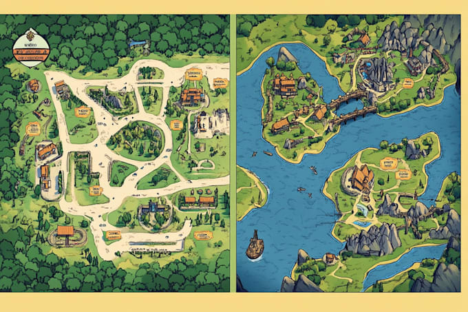 create unique artistic maps for creative projects
