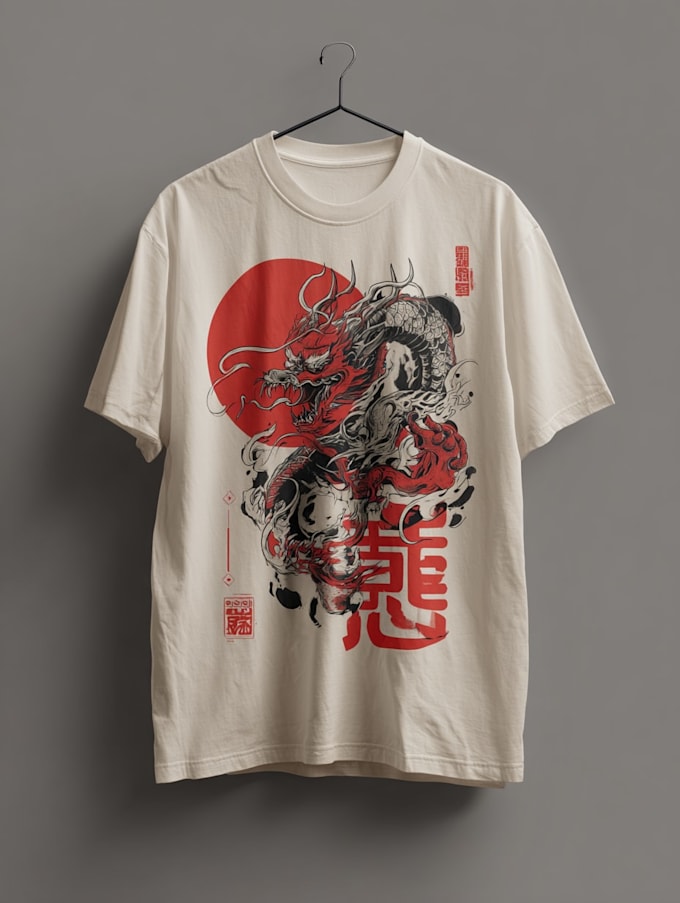 make a japanese t shirt design