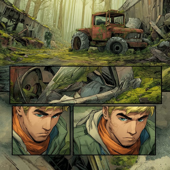 draw high quality comic book pages