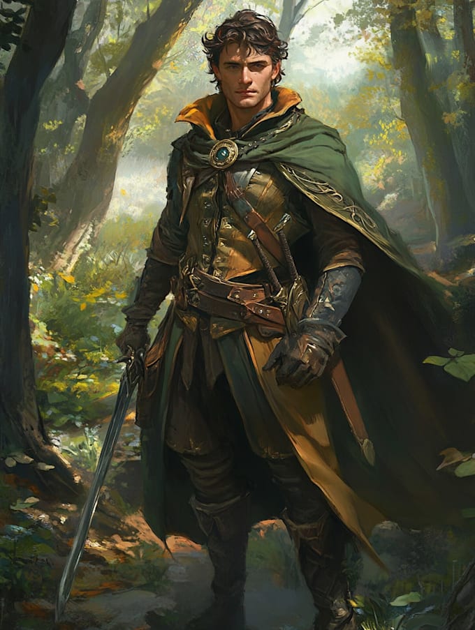 draw dnd character illustration