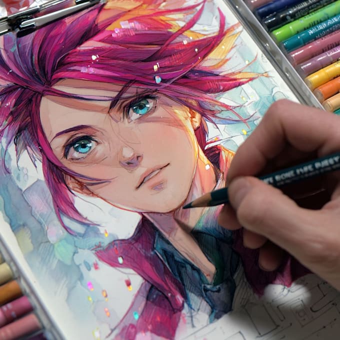 drawing anime art illustration