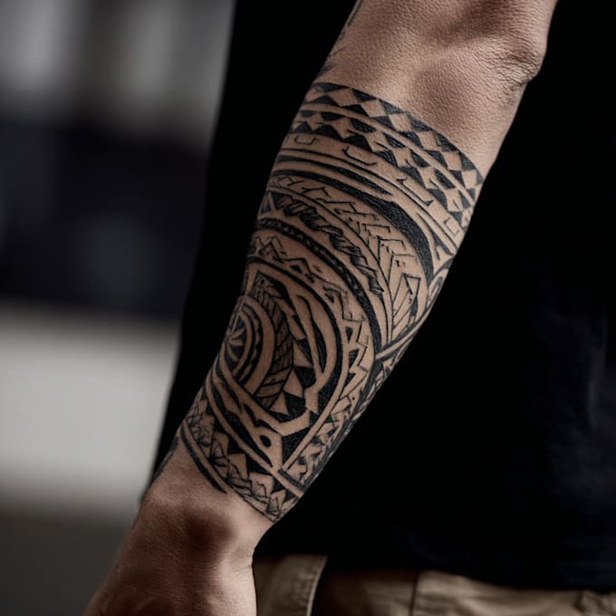 create a profesional tribal tattoo design