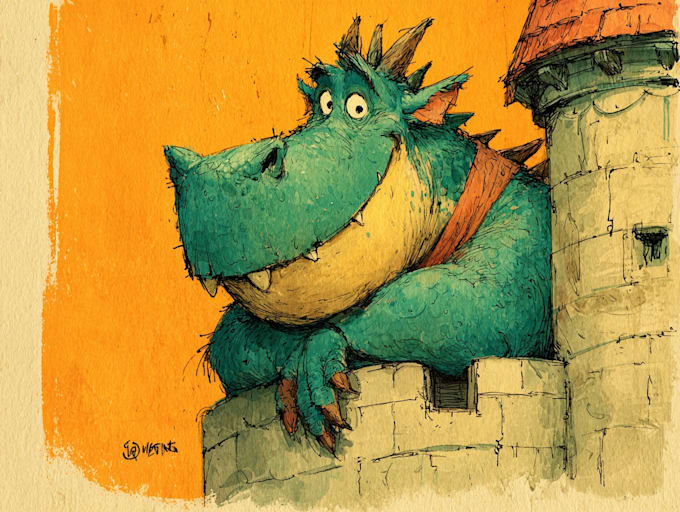 llustrate childrens book pages for you