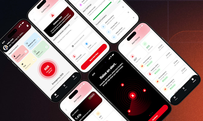 do professional mobile app UI design with figma