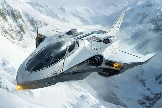 design futuristic sci fi spaceships and spacecraft art
