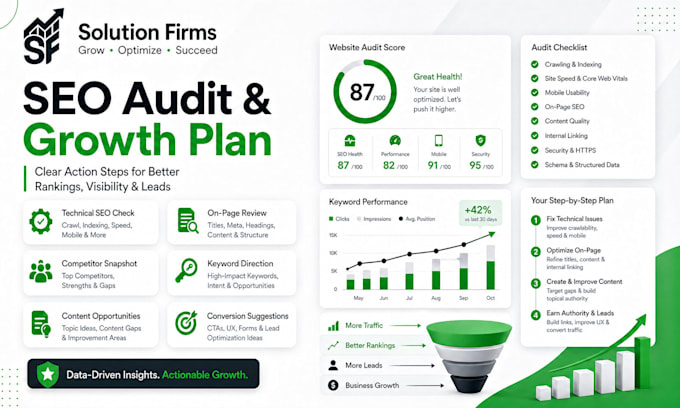 do SEO audit and digital marketing growth plan