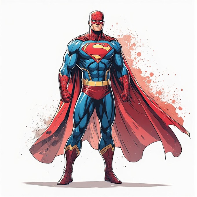 superhero character for comics